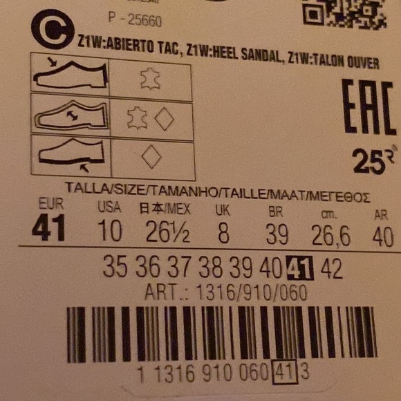 NWT Zara Fuchsia Strappy Leather Heeled Sandals. Size 10 - Picture 11 of 11